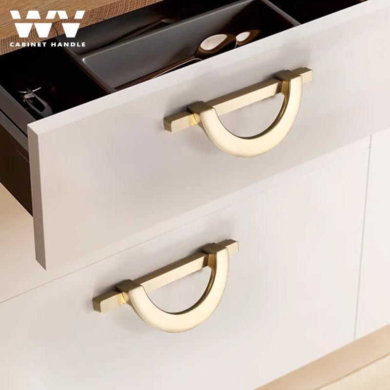 4pcs Luxury White Cabinet Door Handles