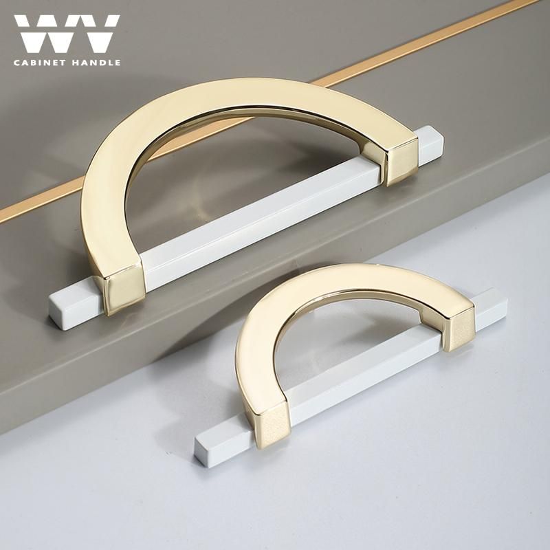 4pcs Luxury White Cabinet Door Handles