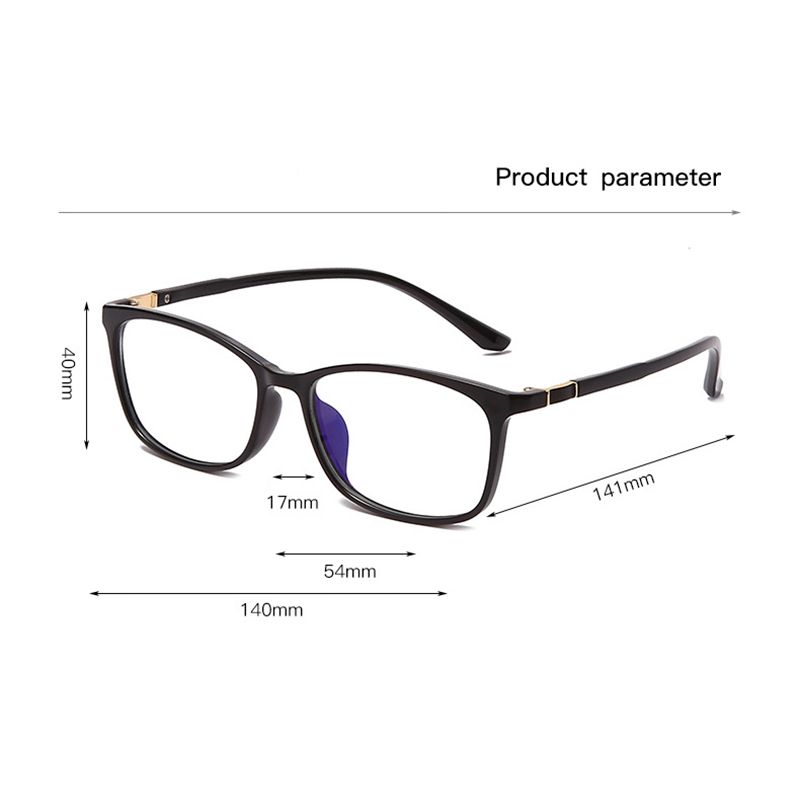 Optical Prescription Eyewear Frame Blue Ray UV400 Protective Spectacles