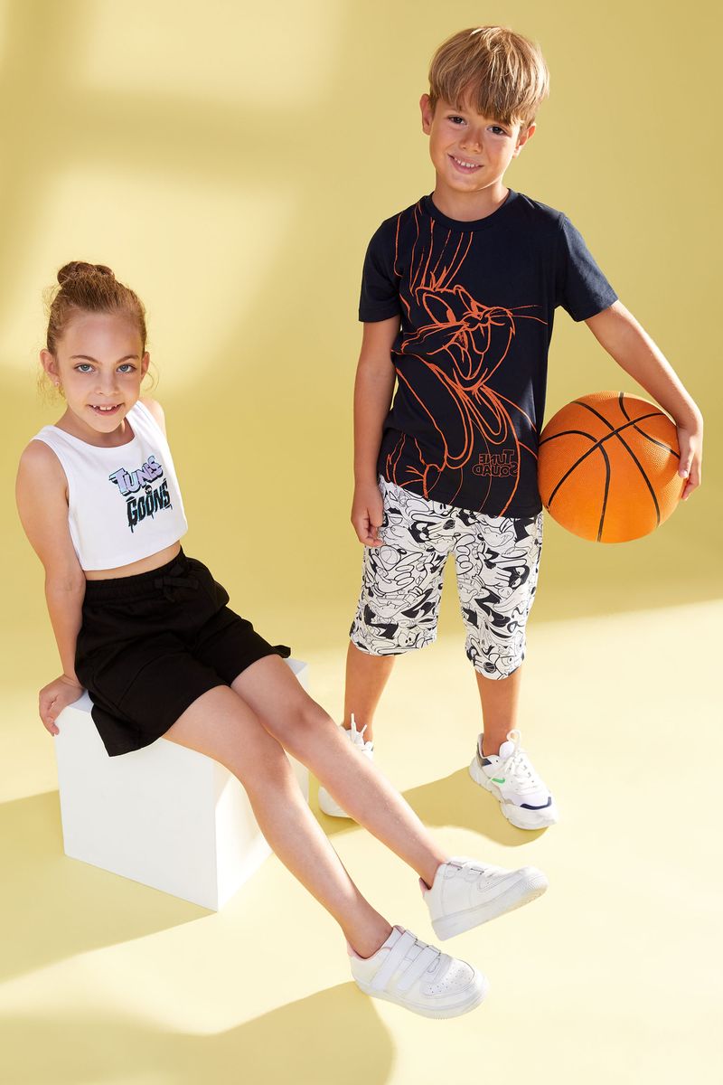 Girl - Slim Fit Knitted Athlete - White