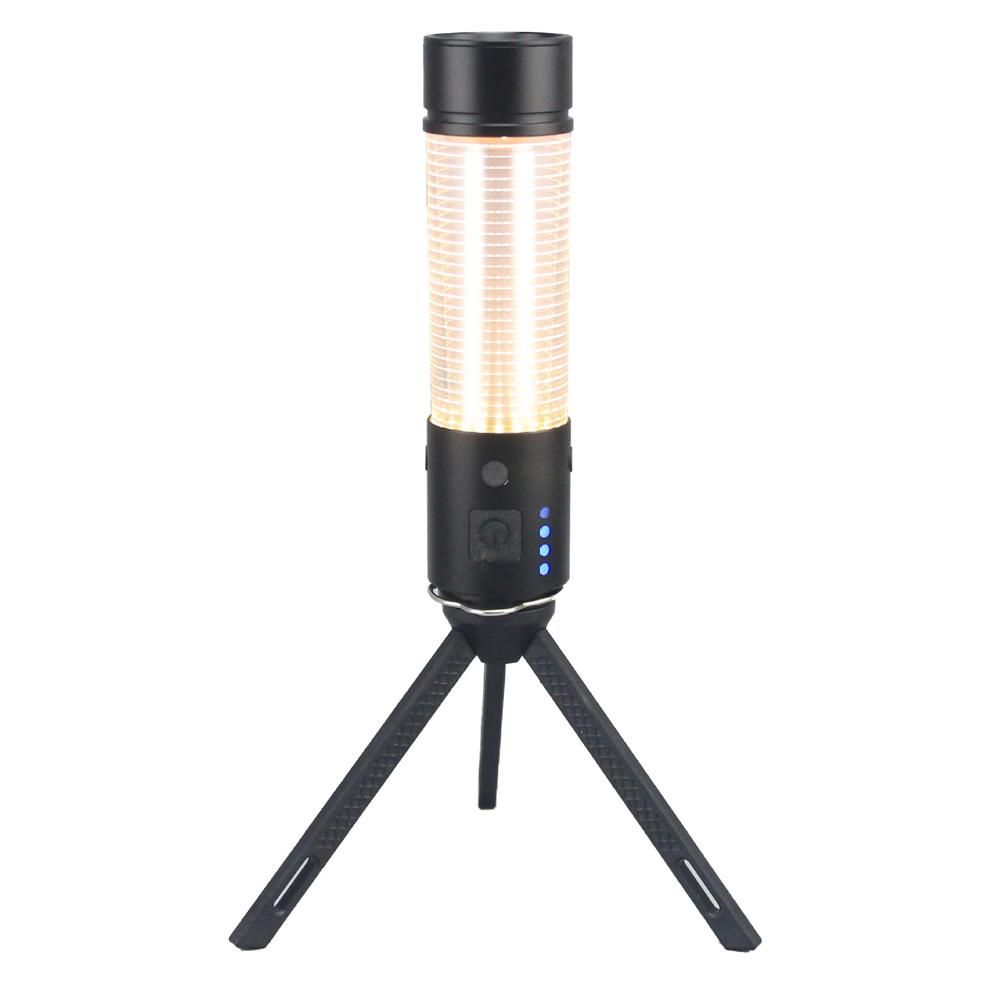 LED Camping Light USB Rechargeable Campsite Lantern Portable Tent Lamp Flashlight Support Multiple Light Modes USB Output with Magnetic Base Tripod for Outdoor Camping Hiking Fishing Adventure