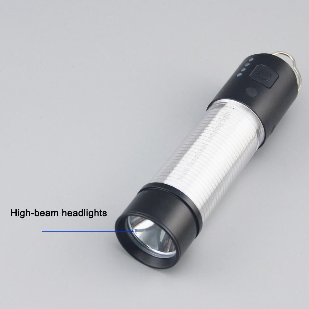 LED Camping Light USB Rechargeable Campsite Lantern Portable Tent Lamp Flashlight Support Multiple Light Modes USB Output with Magnetic Base Tripod for Outdoor Camping Hiking Fishing Adventure