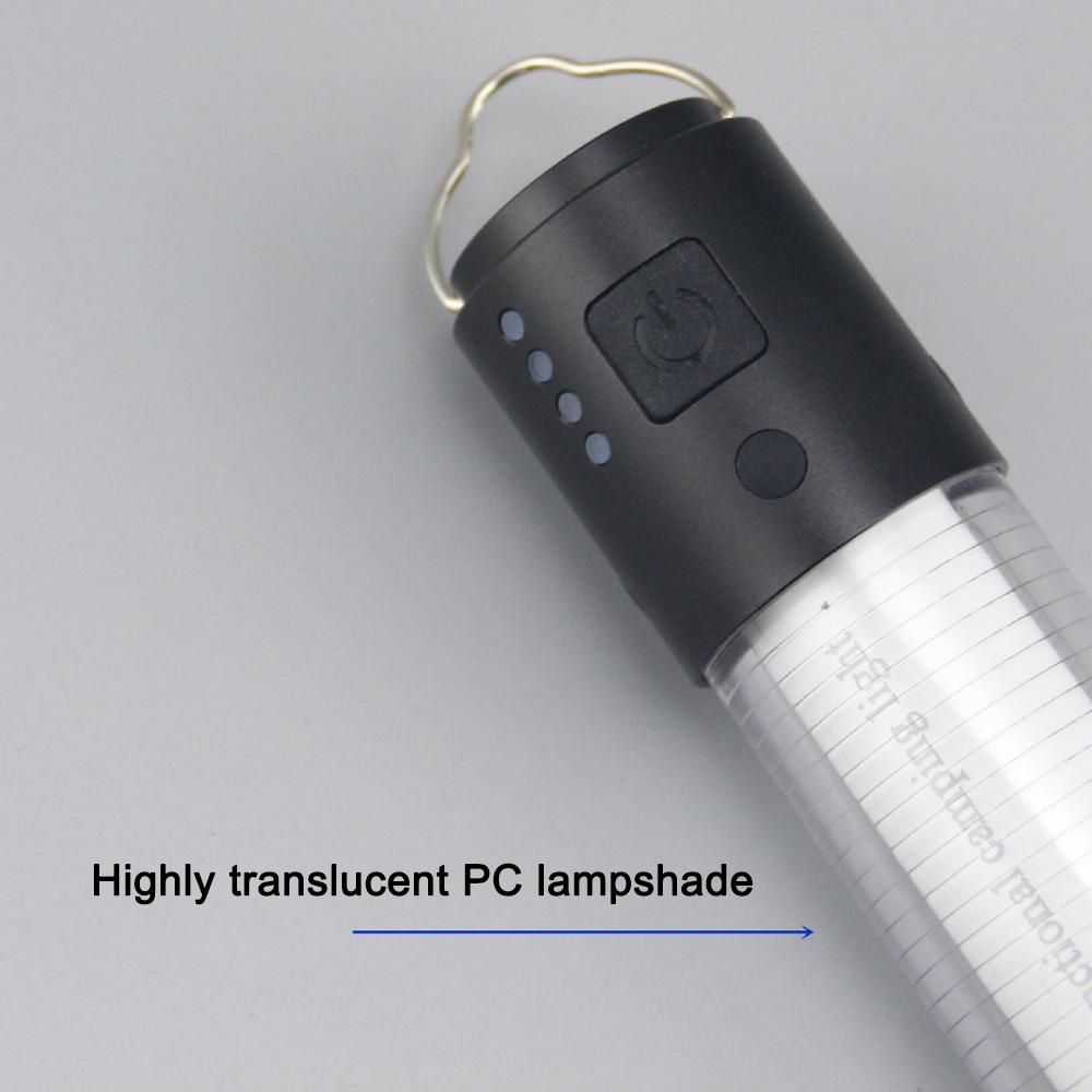 LED Camping Light USB Rechargeable Campsite Lantern Portable Tent Lamp Flashlight Support Multiple Light Modes USB Output with Magnetic Base Tripod for Outdoor Camping Hiking Fishing Adventure