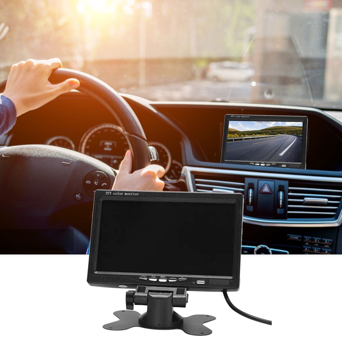 7 Inch HD Monitor Display Screen TFT Car Screen Monitor HD