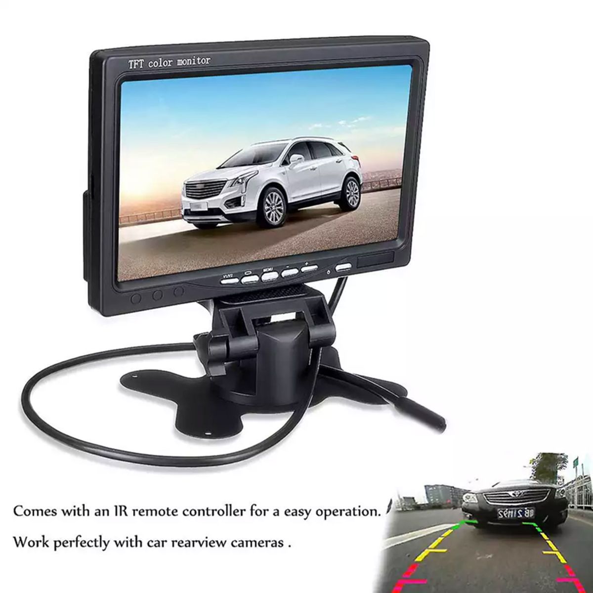 7 Inch HD Monitor Display Screen TFT Car Screen Monitor HD