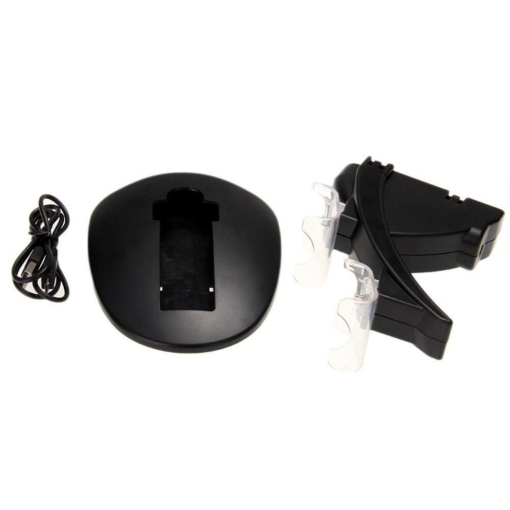 Dual USB Charger Dock Charging Station Dock for PS4 Controller Black