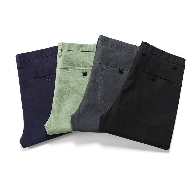 Autumn Men's Casual Pants New Clothing Brand High Quality Cotton Juvenile Slim Slim Size 28-38