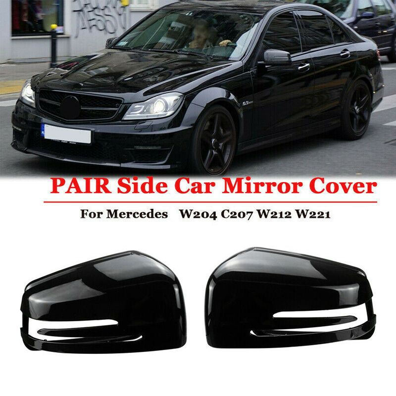 1 Pair Side Mirror Caps For Mercedes-BENZ C E S GL Class