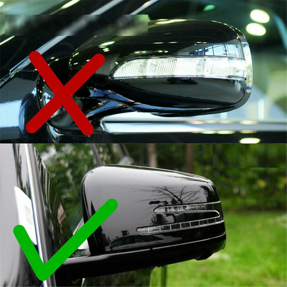 1 Pair Side Mirror Caps For Mercedes-BENZ C E S GL Class