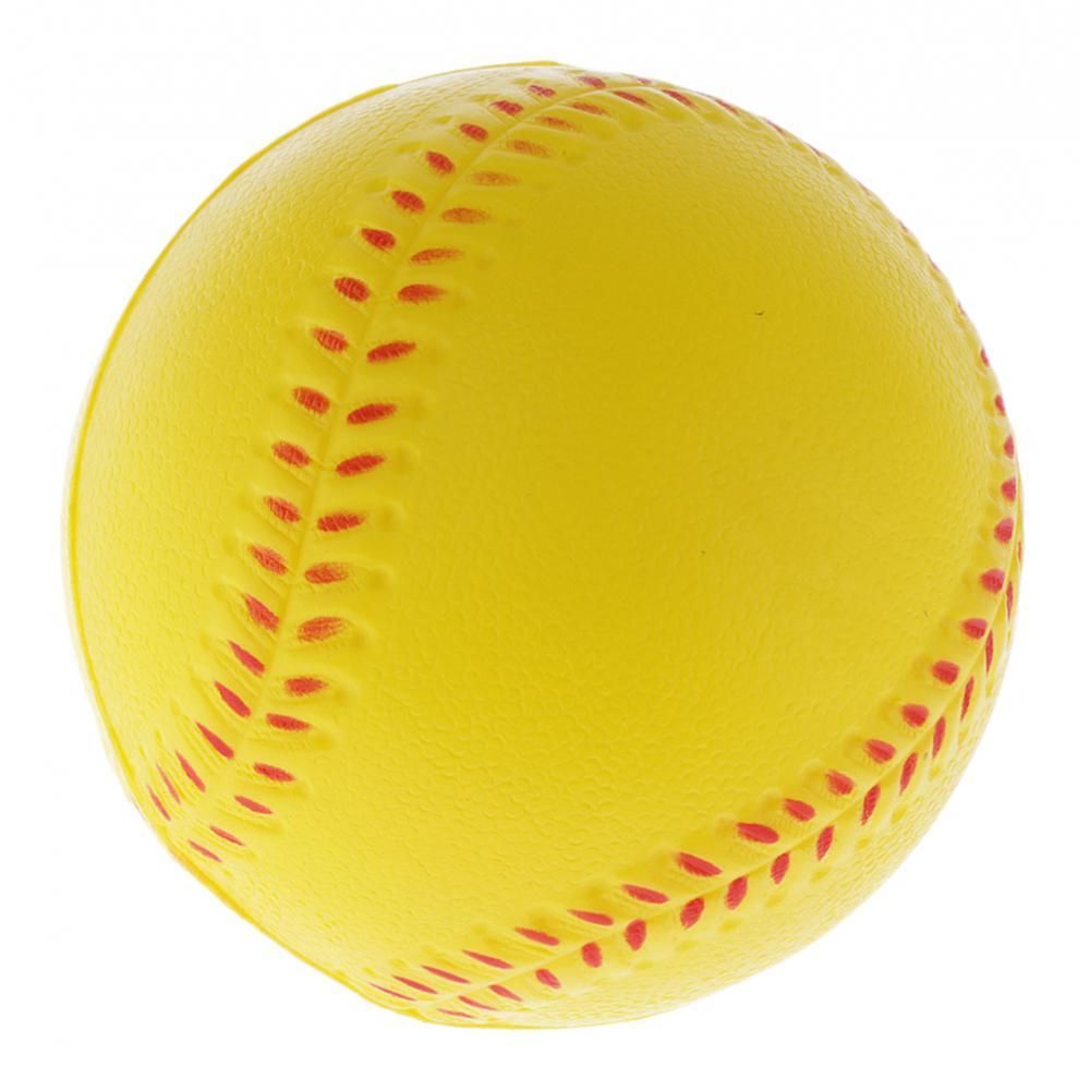 Pitcher's Soft Training Softball, PU Foam Yellow Baseball Ball For
