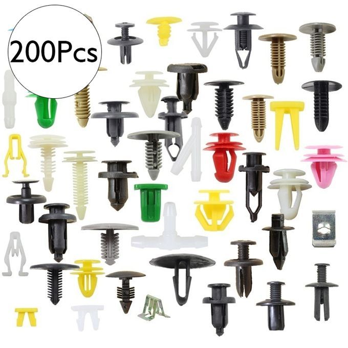 200* Auto Fastener Kit Car Universal Nylon Fixing Clip Rivet