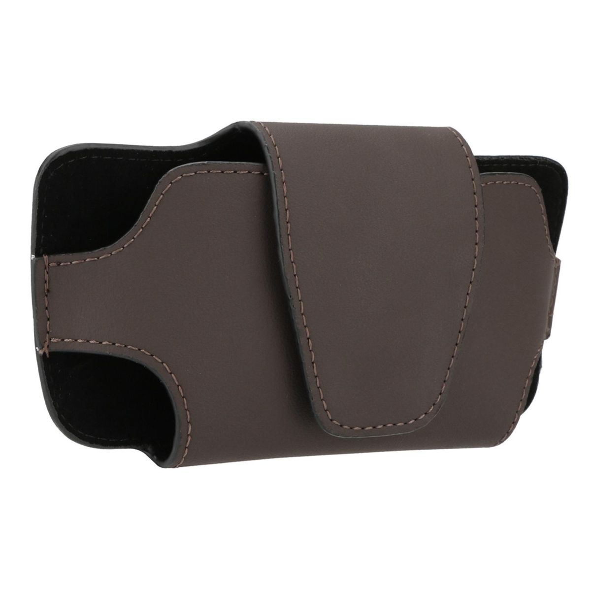 Sunglasses Holder Car Visor Glasses Bag Brown