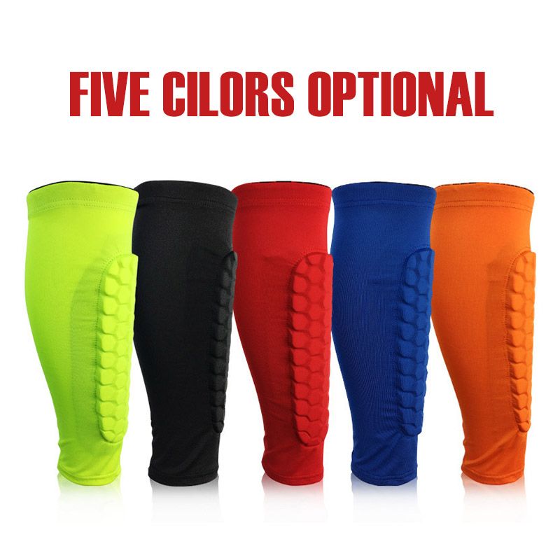 Soccer Shin Guards Sports Honeycomb Football Shinguard Protector Guard Socks Leings Shields Pads Leg Sleeves Adult Men-