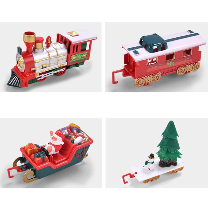Hristmas Ele Tri  Rail  Ar Train Toy  Hildren's Ele Tri  Toy Railway Train-colorful-Portable Box Version