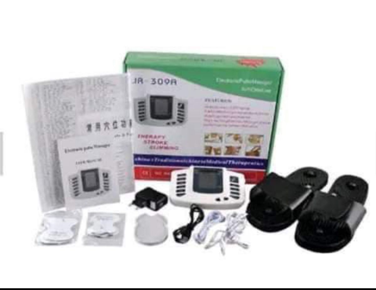 EMS Tens Massager Unit With Slippers +8 Pads