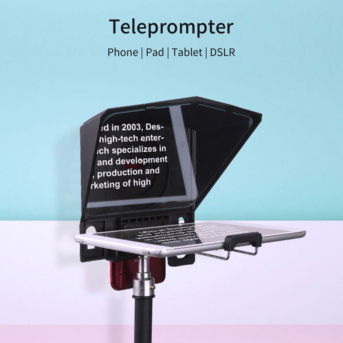 Teleprompter Phone And DSLR Recording Mini Teleprompter For