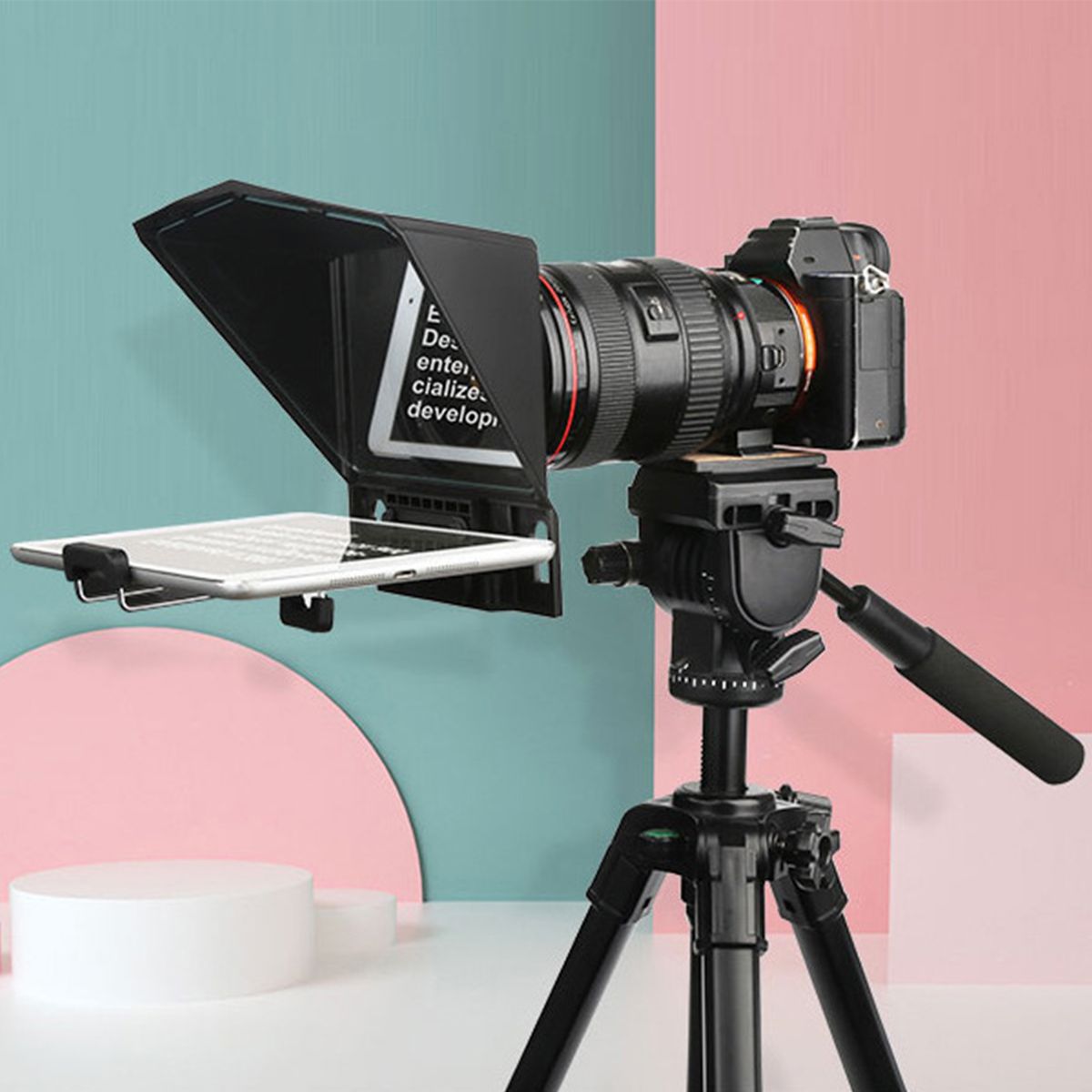 Teleprompter Phone And DSLR Recording Mini Teleprompter For
