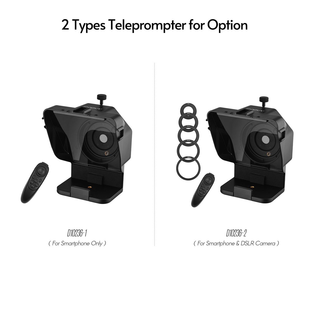 Portable Smartphone Teleprompter Prompter With Phone Holder