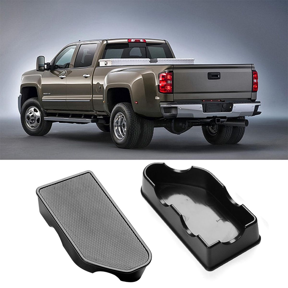 2 PCS Bed Rail Stake Pocket Covers,Bed Rail Stake Pocket Hole Plug Caps Replacement for Silverado Sierra 2019-2022