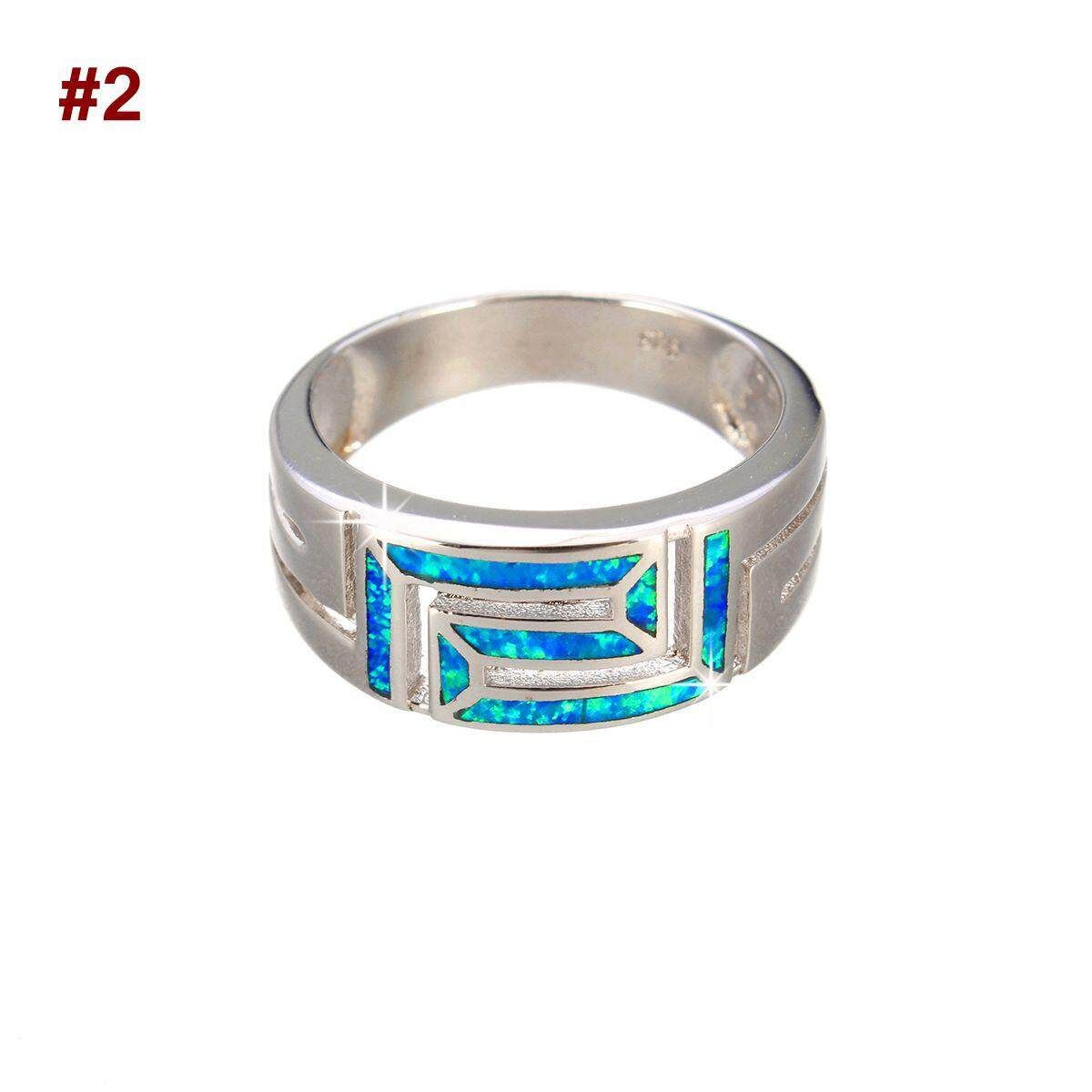 Fashion Charm Jewelry Women Lady Geometry Ring Wedding #2 Size 19 #2 19