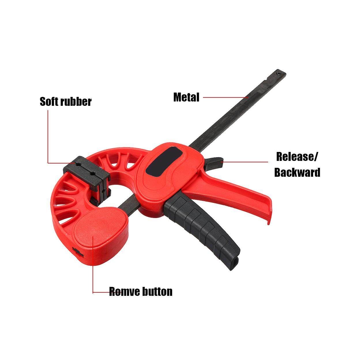 4'' 6'' 12'' 18'' Plastic F Clamp Heavy Duty Quick Release Parallel Wood Tool 4 Inches