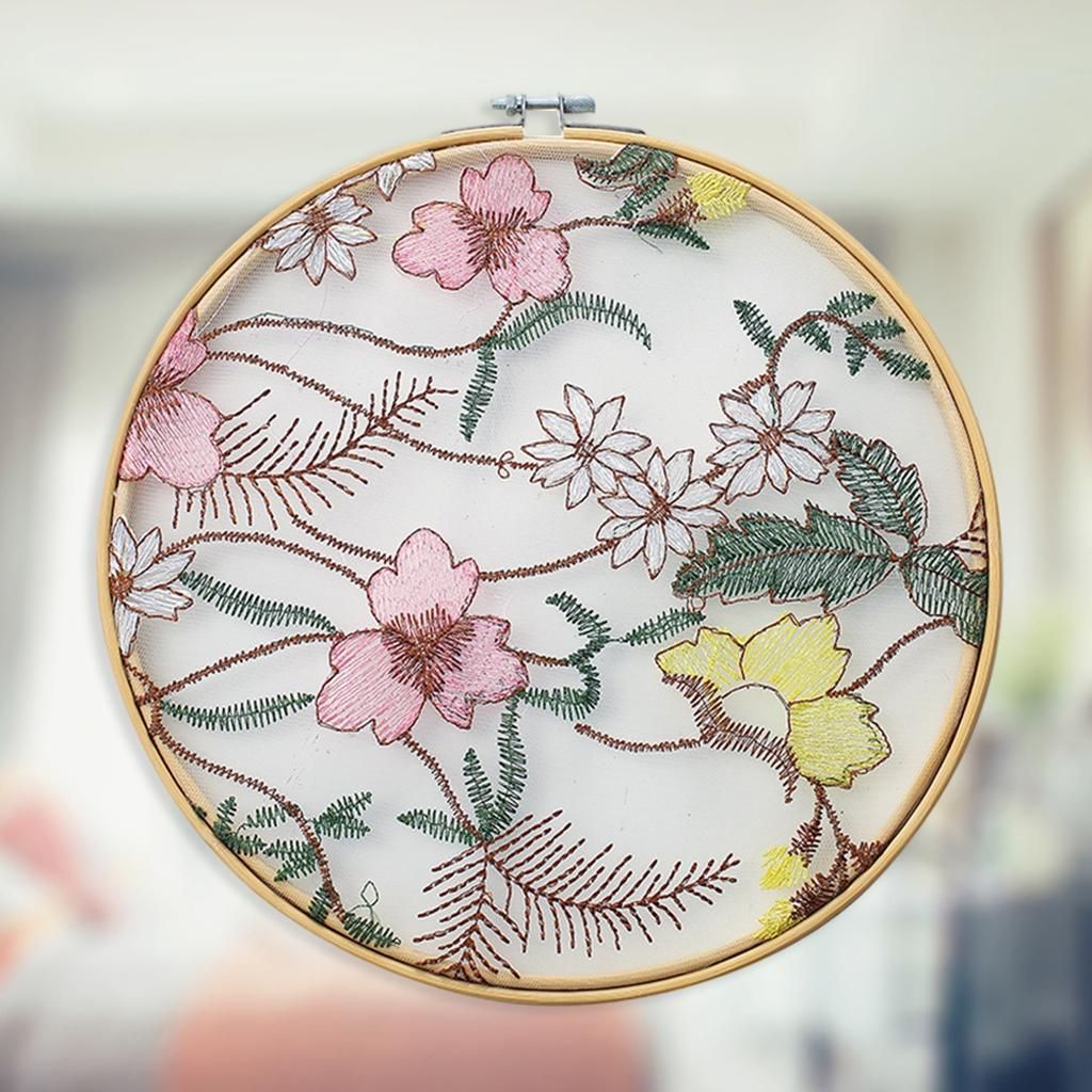 Round Embroidery Hoops Circular Pendants Floral Crafts