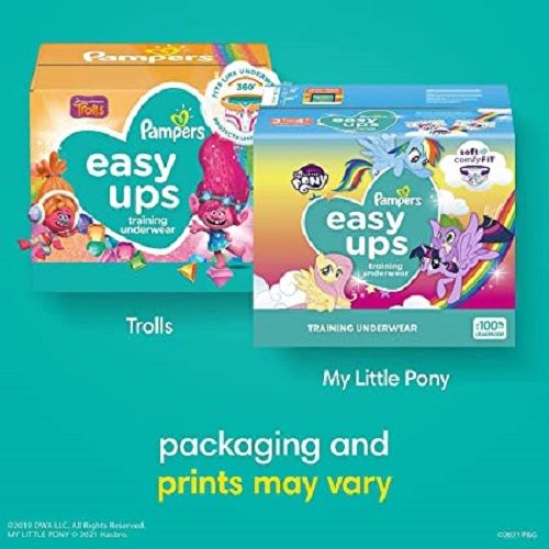 Easy Ups Training Pants Girls, 4T-5T, 86 Count