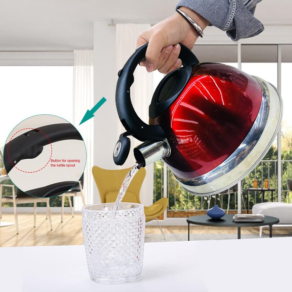 3L Stainless Steel Whistling Kettle  Induction Cooker