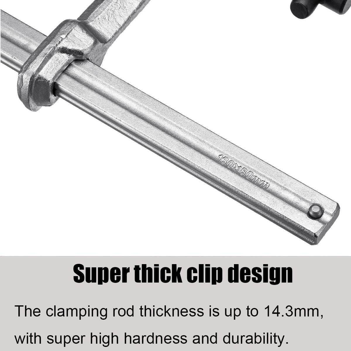 300x80mm F-Clamp Quick Release Bar Heavy Duty Woodworking Grip Release Squeeze Carpenter Hand Tool 300*80mm