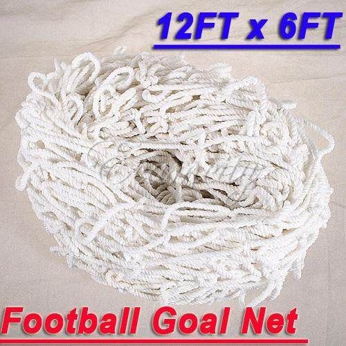 12x6FT Full Size Football Soccer Goal Post Nets Sports Match Junior Training