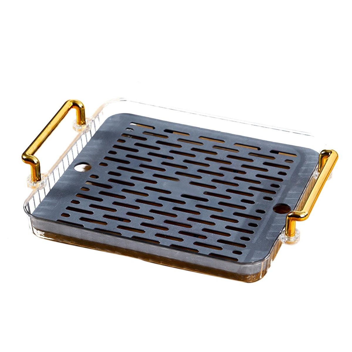 Tea Tray Nordic Style Water Cup Coffee Mug Storage Shelf Blue