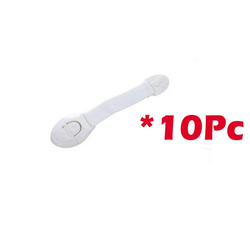 Doors Drawers Wardrobe Safety Locks Portable Plastic 10Pc