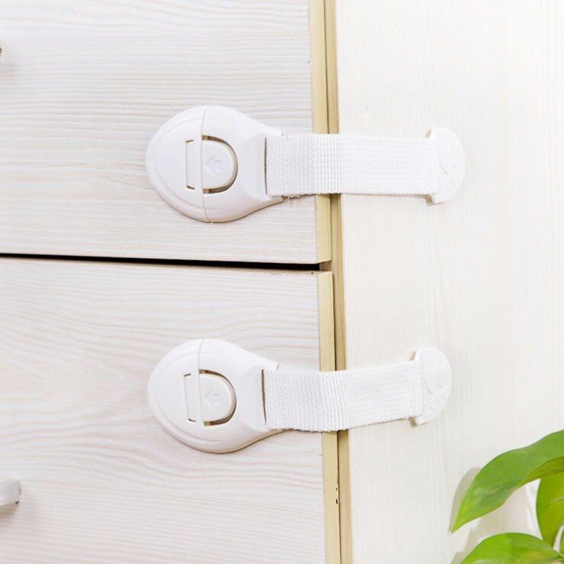 Doors Drawers Wardrobe Safety Locks Portable Plastic 10Pc