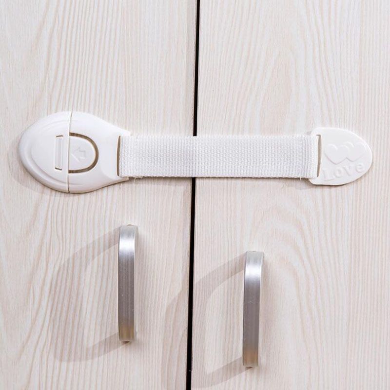 Doors Drawers Wardrobe Safety Locks Portable Plastic 10Pc