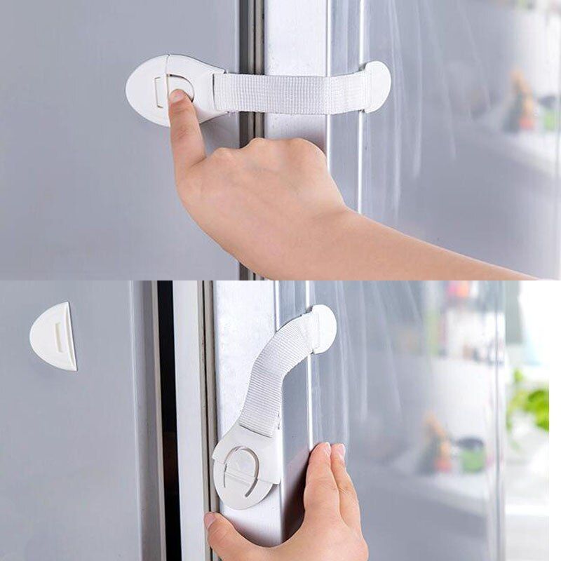 Doors Drawers Wardrobe Safety Locks Portable Plastic 10Pc