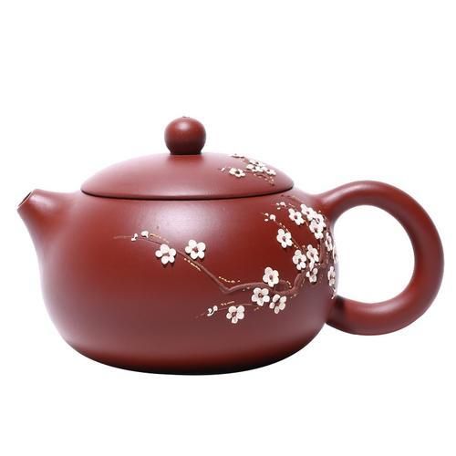 Chinese Yixing Teapot Pure Handmade Plum Blossom Xi Shi Pot Purple Clay Tea Set Kettle 188 Ball Hole Filter 240ml