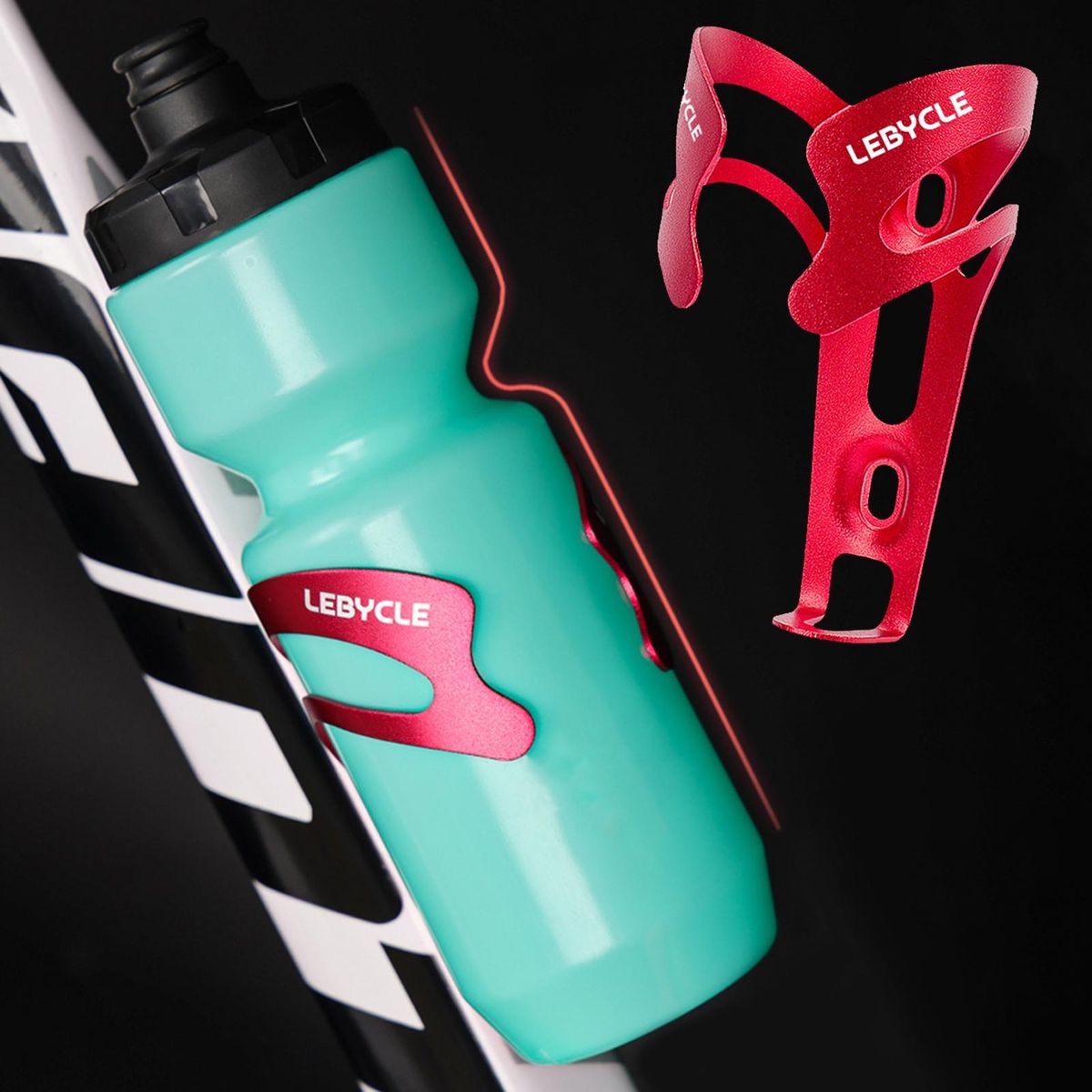 Water Bottle Bracket Universal Road Bike Bottle Holder for Bicycle Red