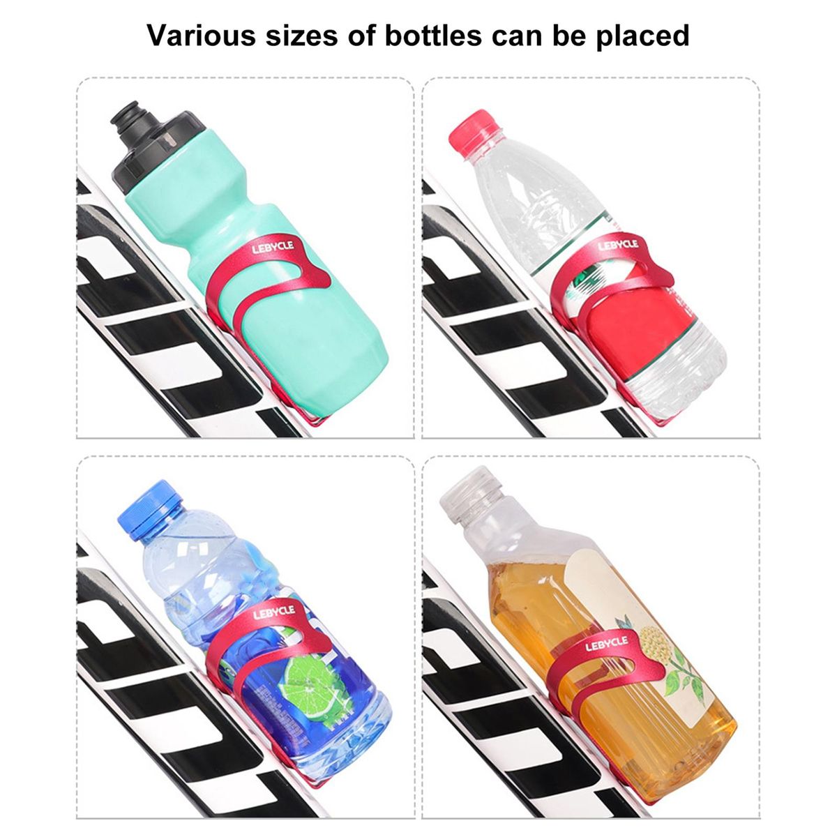Water Bottle Bracket Universal Road Bike Bottle Holder for Bicycle Red