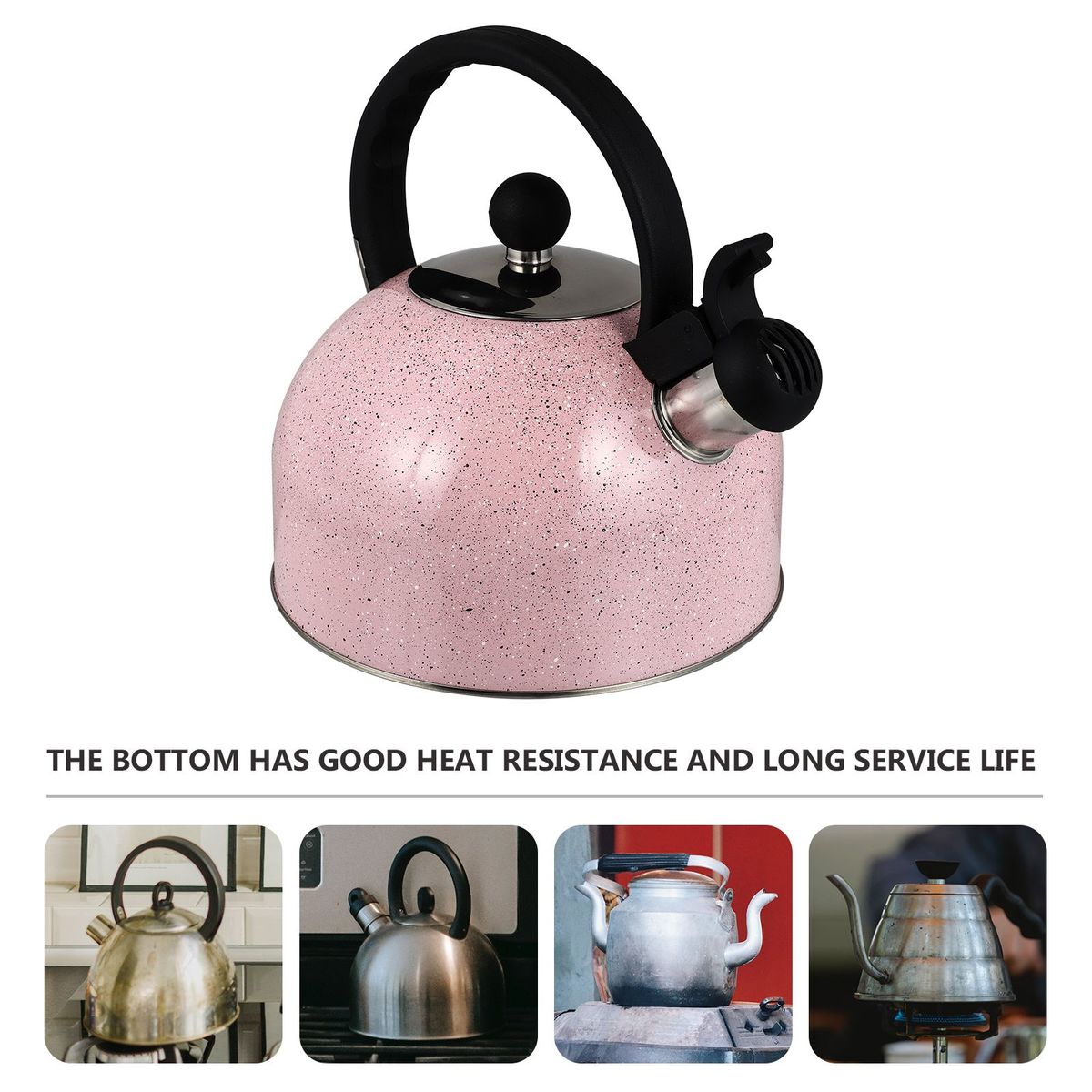 1pc Whistling Kettle 2.5L Stainless Steel Whistle Tea