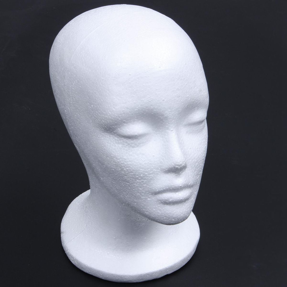Female Foam Mannequin Head Model Hat Wig Display Stand