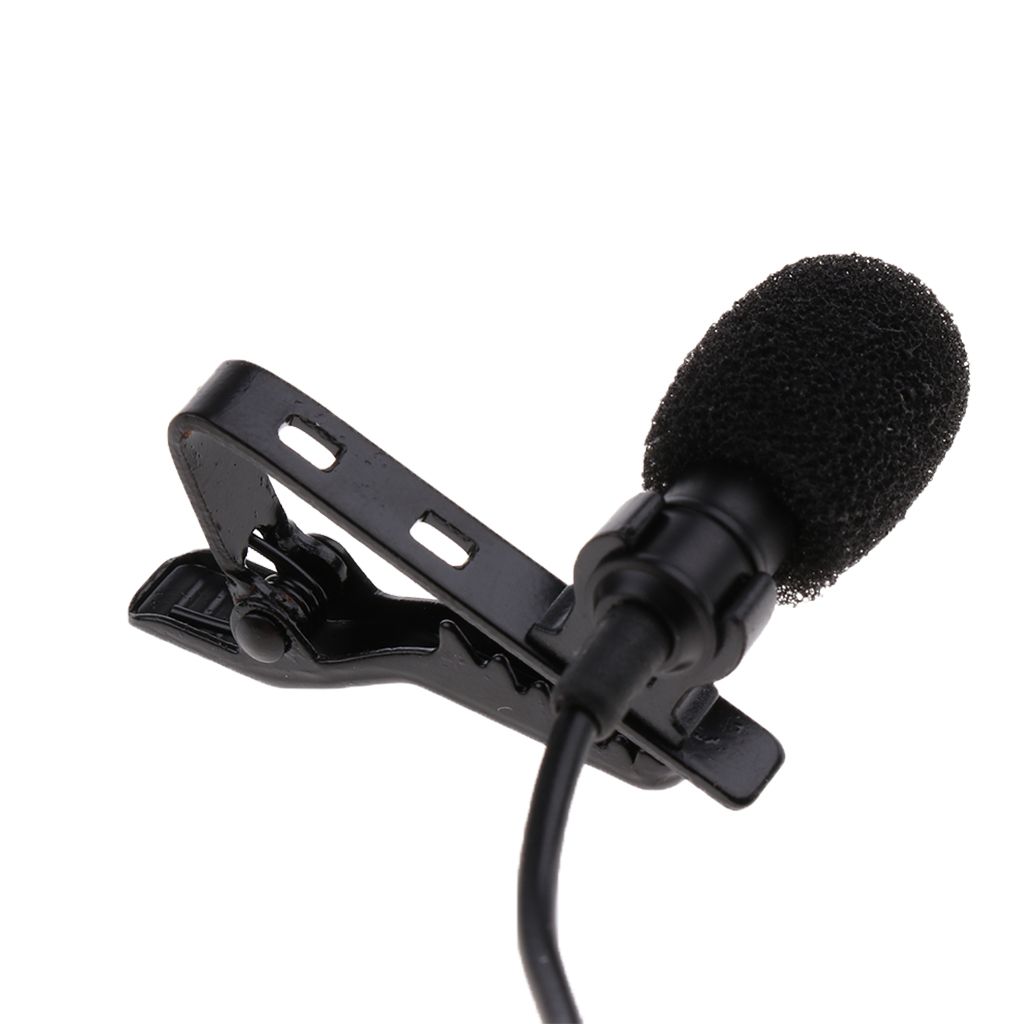 Omnidirectional 3.5mm Lavalier Lapel Tie Clip Mic Microphone