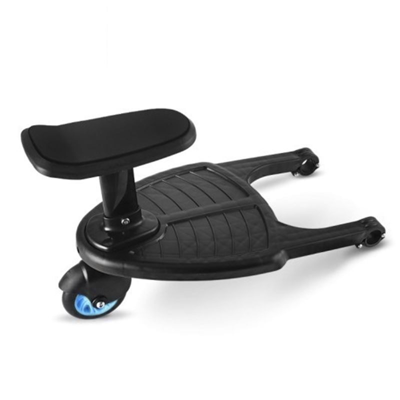 Adaptateur De Pedale Pour Poussette D'Enfant, Accessoire a La Mode, Deuxieme Remorque Auxiliaire Pour Trottinette, Pour Jumeaux, Plaque De Support Pour Enfants Avec Siege Pink Wheel