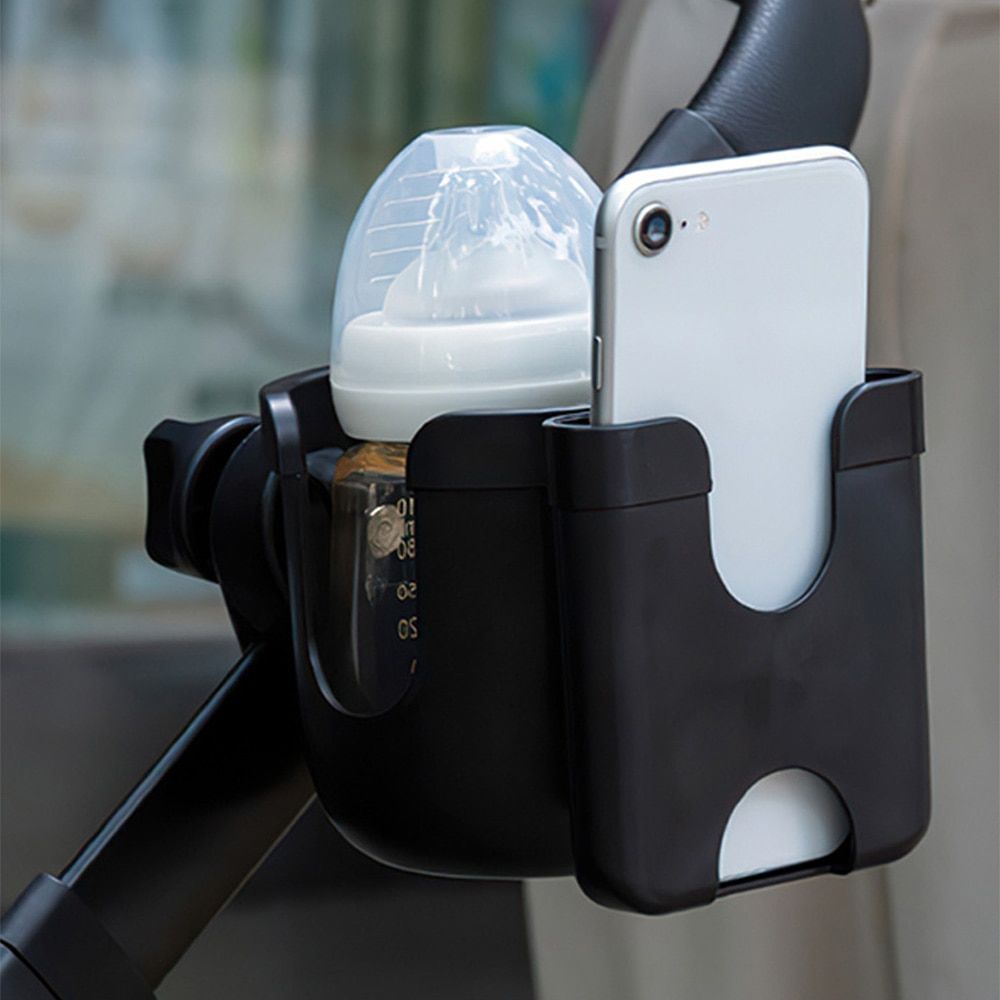 Porte-gobelet 2 En 1 Pour Poussette De Bebe, Telephone Universel, Porte-gobelet Pour Vehicule electrique, Bouton De Velo, Bouilloire, Accessoires De Poussette 2 In 1 Holder