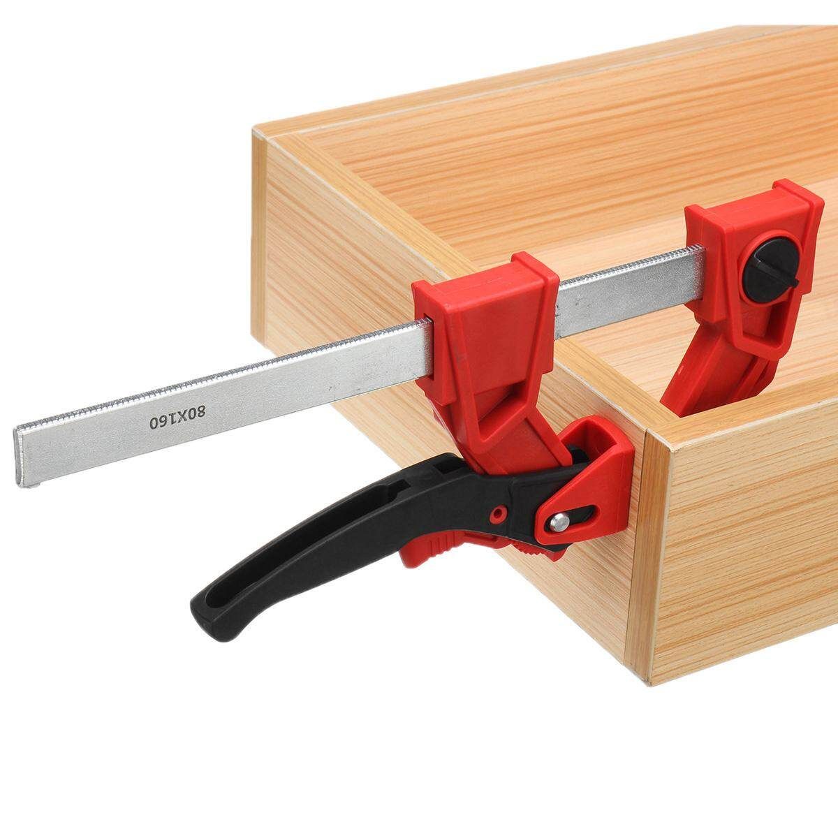 80-300mm Woodworking Clamp Quick Release Wood Working Bar F Clamp Grip Ratchet Squeeze DIY Hand Carpentry Gadgets Heavy Duty 80-100mm