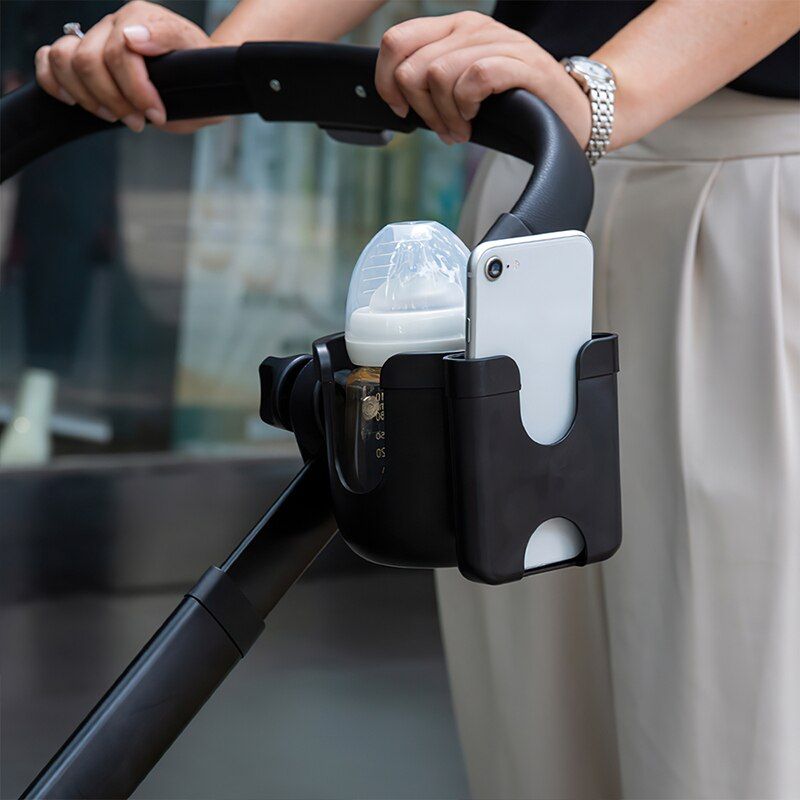 Porte-bouteille 2 En 1 Pour Poussette De Bebe, Porte-gobelet, Bouton, Bouilloire, Velo, Vehicule electrique, Porte-gobelet Universel Pour Telephone Style A