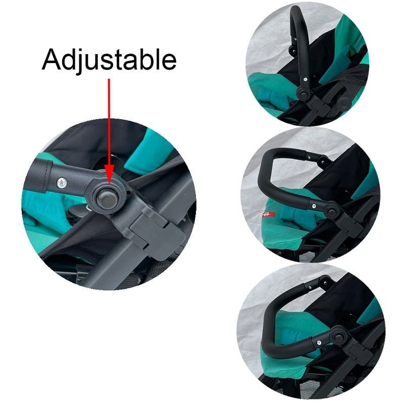 Sac De Voyage Et Accoudoir Pour Accessoires De Poussette De Bebe, Pour GB Pockit Plus, Sac a Dos De Rangement Pour Goodbaby Pockit + (pas Pour Toutes Les Villes) PU Armrest Bag