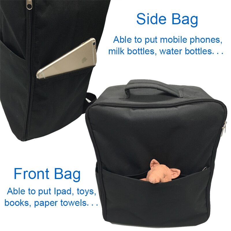 Sac De Voyage Et Accoudoir Pour Accessoires De Poussette De Bebe, Pour GB Pockit Plus, Sac a Dos De Rangement Pour Goodbaby Pockit + (pas Pour Toutes Les Villes) PU Armrest Bag