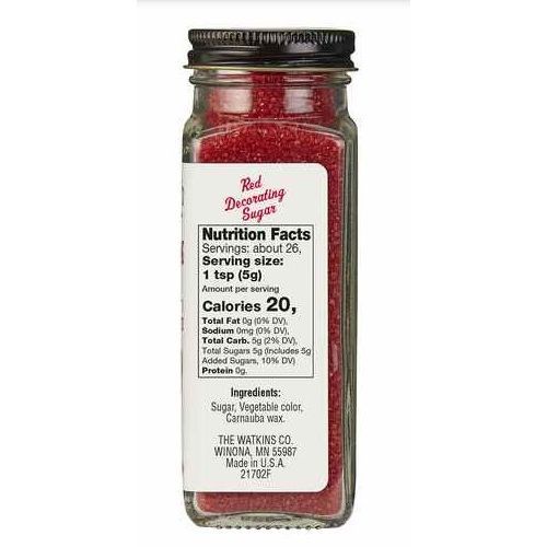 Red Decorating Sugar 134g