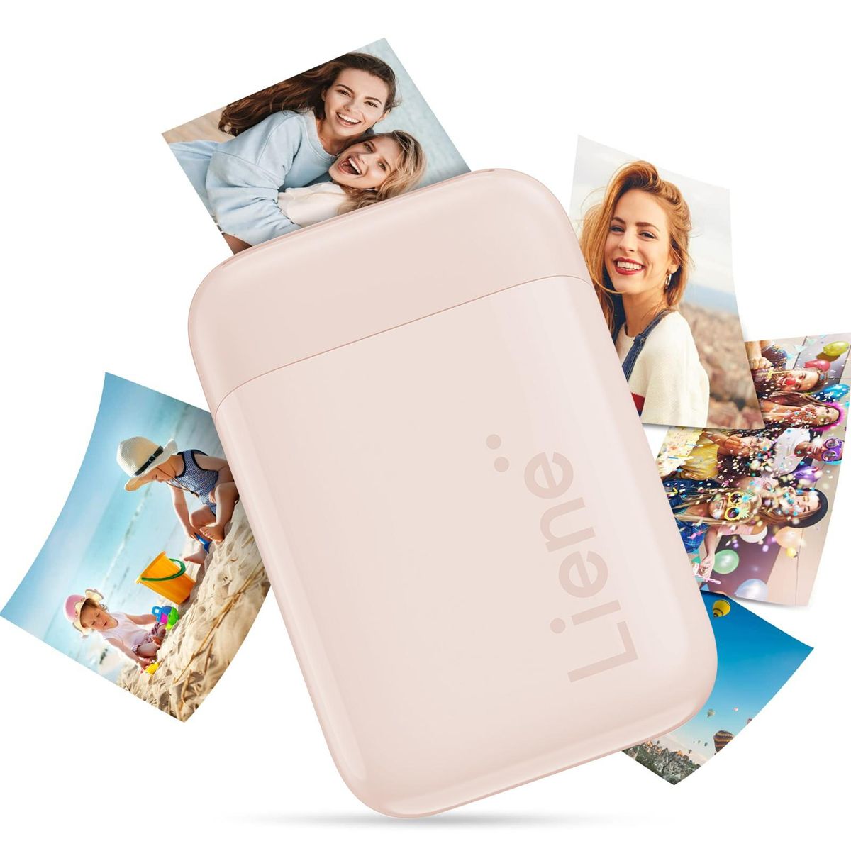 Liene Kiwi 2x3 Inch Mini Photo Printer Wireless Smartphone Instant Picture Printer with 50pcs ZINK Technology Adhesive Paper BT5.0 Connecting Compatible with iOS & Android Portable for Home Office School Party Travel