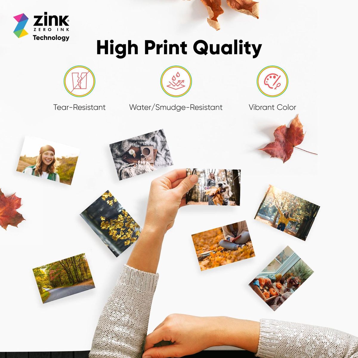 Liene Kiwi 2x3 Inch Mini Photo Printer Wireless Smartphone Instant Picture Printer with 50pcs ZINK Technology Adhesive Paper BT5.0 Connecting Compatible with iOS & Android Portable for Home Office School Party Travel